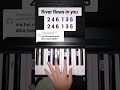 River flows in you Left hand (piano tutorial)