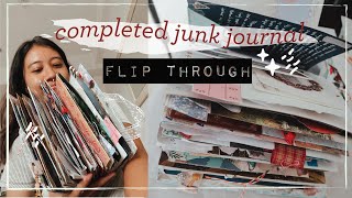 My completed junk journal flip through ☘︎ | Junk Journal