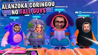 ALANZOKA JOGANDO NOVA ATUALIZAÇÃO FALL GUYS COM A MAETHE VX E O DINO - MELHORES MOMENTOS