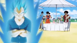 Vegeta gets mad when his daughter cries