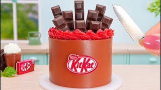 KITKAT Chocolate Cake Satisfying Miniature 🍫 ミニチュアチョコレートケーキのレシピアイデア