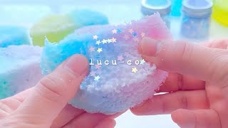 パチパチスポンジを溶かしたロウで包んでみた 🫧 | Crackling sponge slime wrapped in melted wax. |ASMR