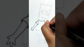 How to Draw Bart Simpson 😱 Step by Step Sketch Tutorial 😲 Bart Simpson Drawing for beginners 😍
