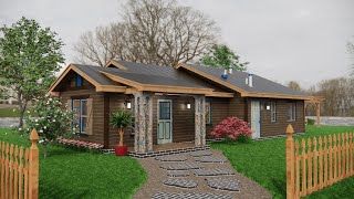 Tiny Small Home | 29' x 45' Ft | (126 SQM) 9 x 14 Meters