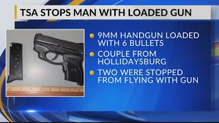 Hollidaysburg man caught with handgun at Regional Airport