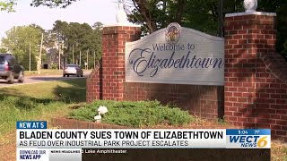 Bladen County sues Town of Elizabethtown as feud over industrial park project escalates