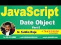 JavaScript Date Object Part 2 | JavaScript Tutorial | Mr. Subba Raju