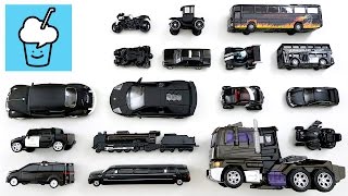 Learning Black Color for kids with street vehicles tomica トミカ siku VooV ブーブ transformer
