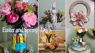 Dollar Tree/Manualidades para decorar el hogar en🐰EASTER/SPRING🌷2025 fáciles y económicas.