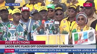 {MUST WATCH} Gov. Sanwoolu Highlights His Achievements During APC Governorship Rally In Lagos