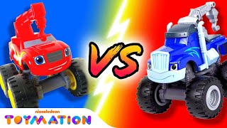 Construction Blaze vs. Crusher! #5 | Blaze and the Monster Machines Toys | Toymation