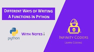 Different ways of writing a function in python | Swap numbers using function #14