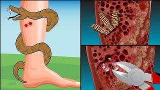 ASMR tickling feet | ingrown toenail removal animation