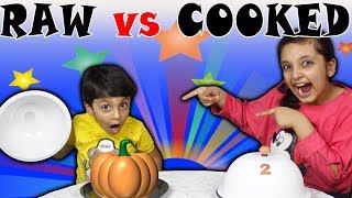 RAW vs COOKED CHALLENGE | Kids Funny Bloopers | Good Habits | Aayu and Pihu Show