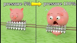 5% vs 100% Pressure Test 😱 Satisfying 3D Simulation