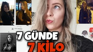 NASIL KİLO VERDİM ? | KISA SÜREDE NASIL ZAYIFLADIM ? | 7 GÜNDE 7 KİLO💪🏼