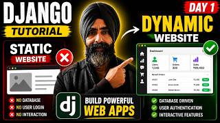 Django Tutorial for Beginners 🚀 | Python Full Stack Development | Day 1
