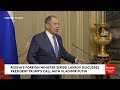 russia s foreign minister discusses donald trump s call with vladimir putin