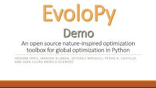 EvoloPy Demo: An open source nature-inspired optimization toolbox for global optimization in Python
