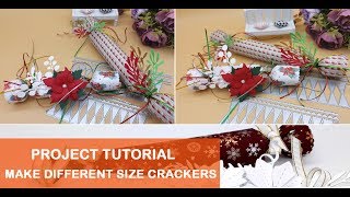 Alinacutle TUTORIAL - MAKE DIFFERENT SIZE CHRISTMAS CRACKERS #christmascracker #alinacraft