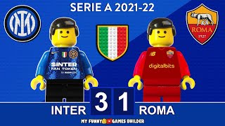 Inter Roma 3-1 • Serie A 2022 • Gol e Sintesi 23/04/2022 • All Goals & Highlights in Lego Football