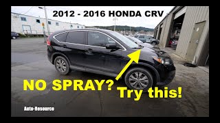 HONDA CRV Wiper Washer Fluid Not Working