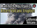 The Recent Volcanic Eruption at Mammoth Mountain in California