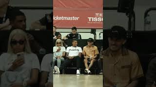 Trae Young & Dejounte Murray court-side at Summer League 🔥 #shorts