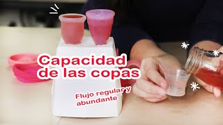 Platiquemos de la capacidad de las copas menstruales | Copa Menstrual México | Menstruación