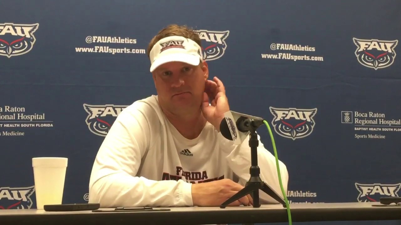 FAU Football: Lane Kiffin 9/25/19 - YouTube