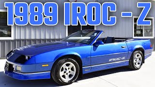 3 Owner 1989 IROC-Z Convertible (SOLD) at Coyote Classics