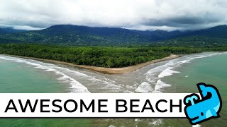 [4K] Marino Ballena TOUR 🐋 Whale Tail Beach (But It's High Tide 😅) #travel #costarica