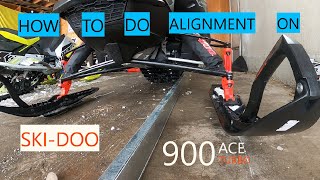 HOW TO DO ALIGNMENT ON SKIDOO 900 ACE TURBO