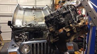 1998 Jeep Wrangler 2.5L 4 Cylinder Engine Removal Guide