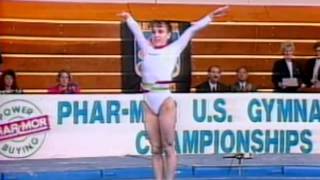 Kerri Strug - Floor Exercise - 1992 Phar-Mor U.S. Championships - Women