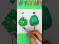 how to draw a tree 🌳 tutorial step by step shorts