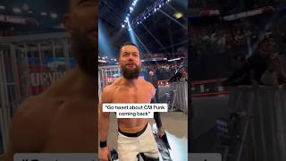 #FinnBalor Mocking #CMPunk Fan After #WWE #SurvivorSeries Caught on Camera