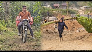 Taking care of livestock, harvesting and selling oranges in town. Couple NGUYEN THI MUOI