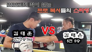 한번도 진 적이 없는 프로 복서들의 스파링! 김대훈(장정구)vs 김태은(창원 몬스터) #프로복싱 #스파링 #챔피언 #무패우승 #장정구복싱 #복싱 #권투 #다이어트복싱