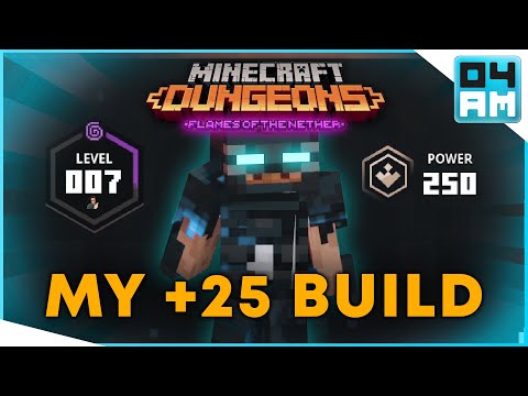 MY MAX LEVEL BUILD – EZ MODE Apocalypse 25 and Ancient Hunts in Minecraft Dungeons