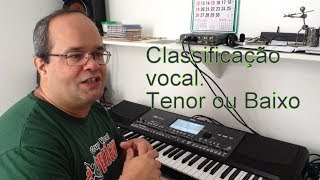 Classificação Vocal - Tenor ou baixo - Tutoriais em música