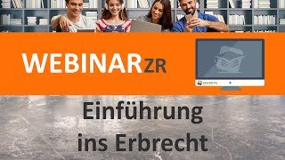 Einführung ins Erbrecht (Webinar) ► juracademy.de