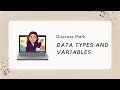 Python data types and variables
