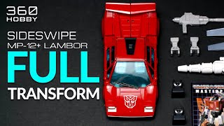 [Transformation] Sideswipe Transformers Takara Tomy Masterpiece Lambor MP-12+ 变形金刚横炮变形展示