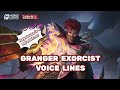 GRANGER EXORCIST Voice Lines And Quotes Mobile Legends dan Artinya