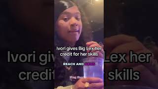 Ivori says Lex got reach, but that’s okay because she’s laying feet, arms, and fist at the reunion