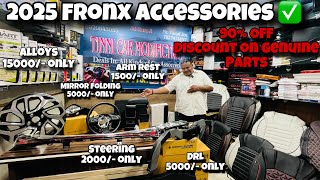 Fronx 2025 Accessories ✅ Arm rest 1500/- || Alloys 15000/- || Base to Top Fronx 👍 Delhi