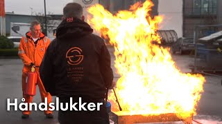 Slik slukker du en brann med en brannslukker