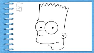 HOW TO DRAW BART SIMPSON / EASY AND SIMPLE / LEARNING TO DRAW
