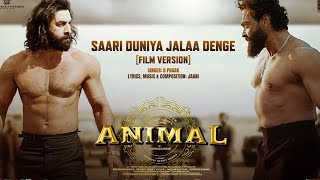 ANIMAL: Saari Duniya Jalaa Denge (Film Version) Ranbir Kapoor,Bobby Deol (fighting scene )3D cartoon